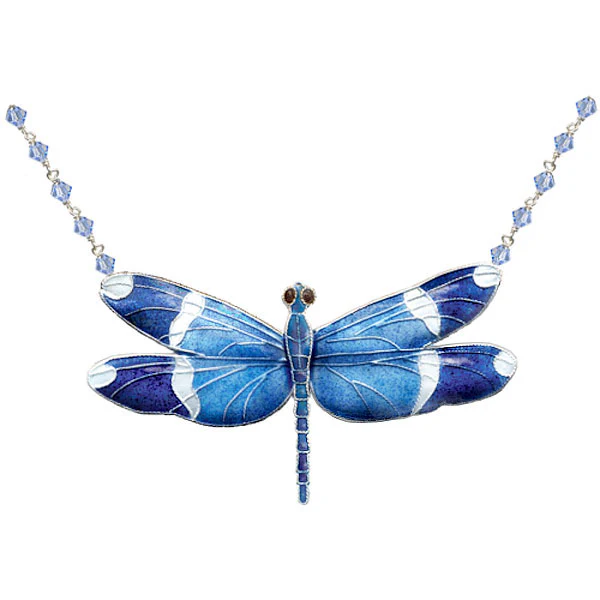Blue Banded Dragonfly Earrings - Image 3