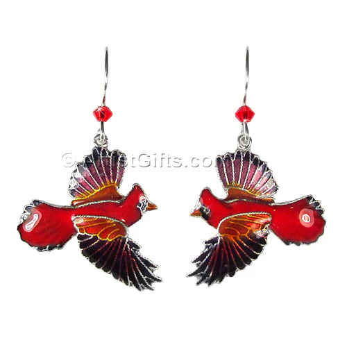 Red Cardinal Earrings