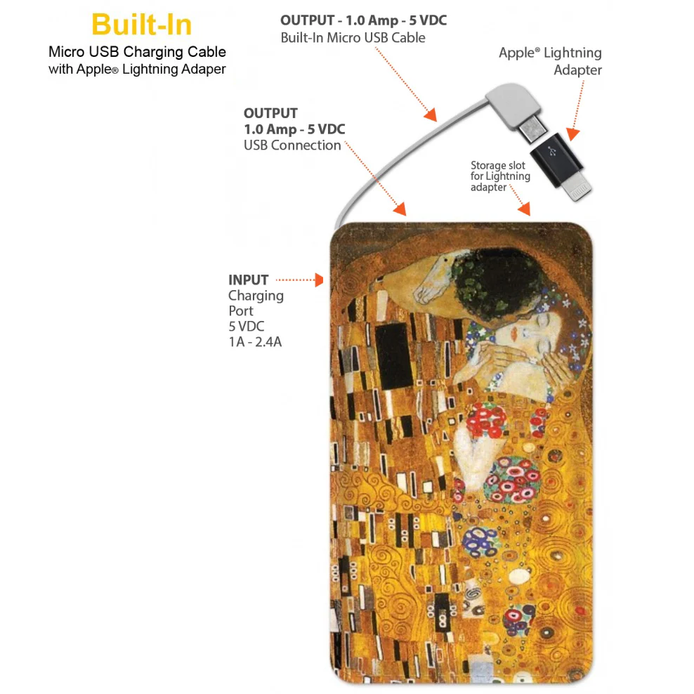 Klimt The Kiss Portable Power Bank - Image 2