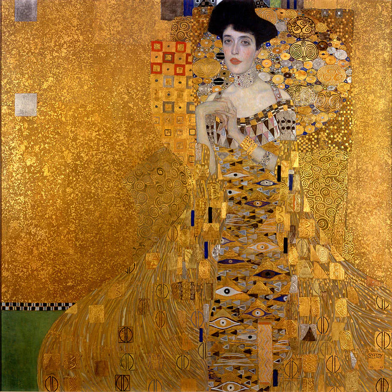 Klimt Woman in Gold Art Swing Top - Image 4