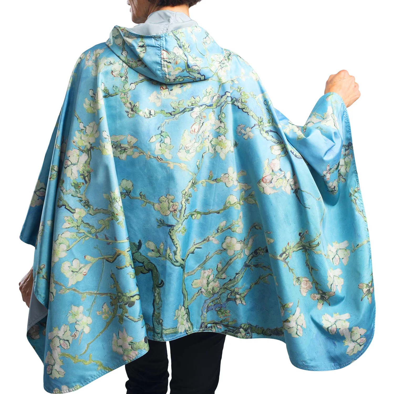 Van Gogh Almond Blossoms Rain Cape by Raincaper - Image 3